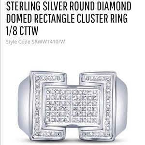 Mens real diamond custom made stylish ring not fake stones huge sale best gift